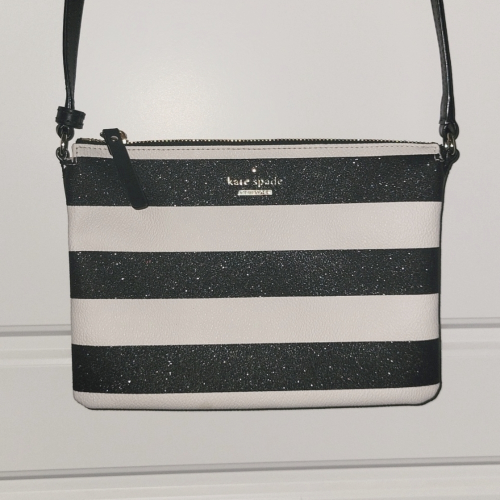 Kate Spade Glitter Striped Crossbody